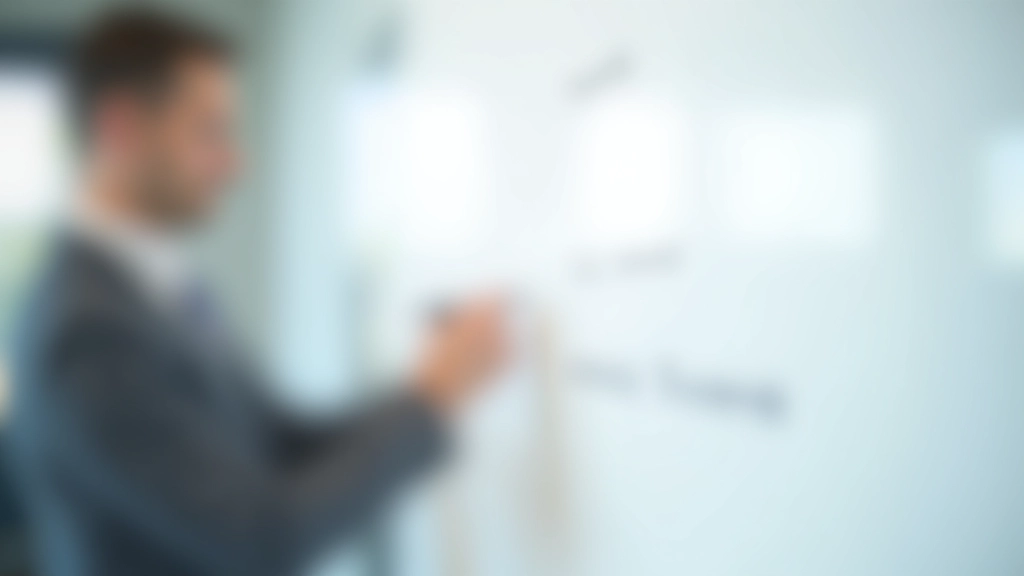 Hand writing priorities on whiteboard with clear categorization